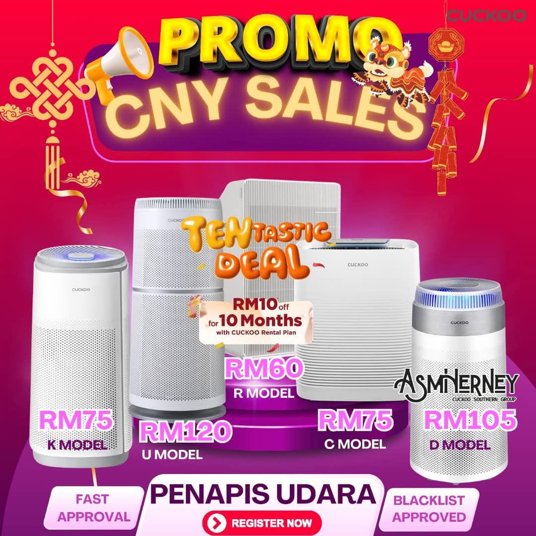 promosi penapis udara cuckoo